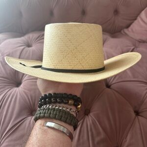 Straw Tan Hat 7 3/8